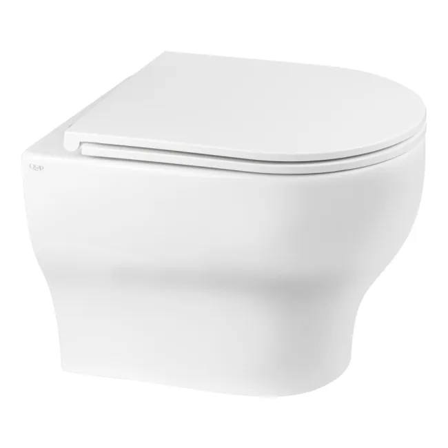 Унитаз подвесной Qtap Aries безободковый с сиденьем Soft-close QT0333063ERW Унитаз подвесной Qtap Aries безободковый с сиденьем Soft-close QT0333063ERW