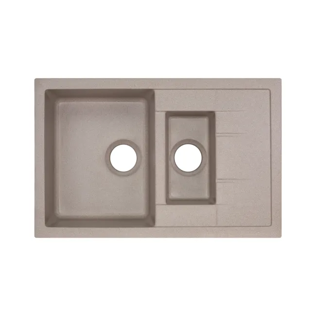Кухонная мойка с дополнительной чашей Qtap CS 7648 Beige (QT7648BEI551) Кухонная мойка с дополнительной чашей Qtap CS 7648 Beige (QT7648BEI551)