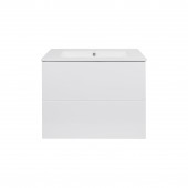 Комплект Qtap Tern 700х580х437 White тумба подвесная + раковина врезная QT1772TPL7013070CW