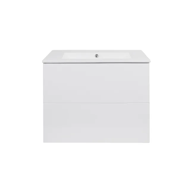 Комплект Qtap Tern 700х580х437 White тумба підвісна + раковина урізна QT1772TPL7013070CW