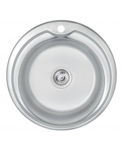 Кухонна мийка Lidz 510-D 0,8 мм Satin (LIDZ510DSAT)