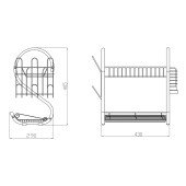 Сушилка для посуды Lidz (CRM) 121.06.09