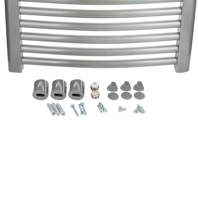 Сушарка рушників водяна Qtap Evia (SIL) P15 800x500 HY