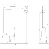 Смеситель для кухни DOMINO BLITZ DBC-203TS-BRONZE Смеситель для кухни DOMINO BLITZ DBC-203TS-BRONZE