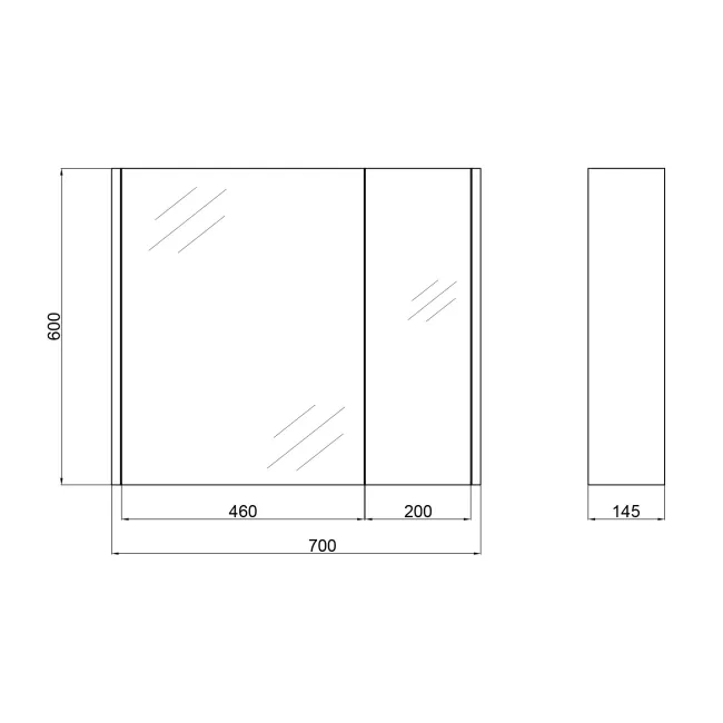 Зеркальный шкаф подвесной Qtap Scorpio 700х600х145 White QT1477ZP701W 2 Зеркальный шкаф подвесной Qtap Scorpio 700х600х145 White QT1477ZP701W 2