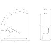 Смеситель для кухни DOMINO DFR-203S-BIG-St STEEL