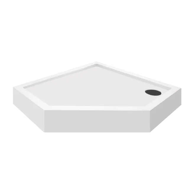 Душова кабіна Lidz Dozorca SC90x90.BLA.LOW.TR, з піддон Diament