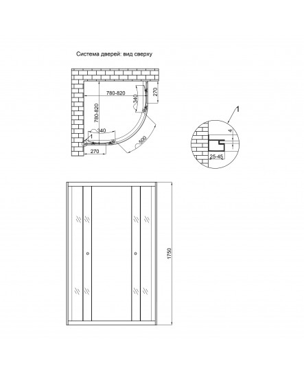 Душевая кабина Lidz Latwa SC80x80.SAT.MID.FR, стекло Frost 4 мм без поддона