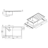Кухонна мийка Apell Linear Plus LNP861FLBC Brushed