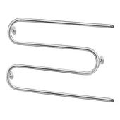 Сушарка для рушників водяна Lidz Snake (CRM) D25х1/2" 500x700
