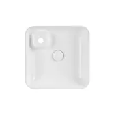 Раковина-чаша Qtap Stork 400х400х140 White с донным клапаном QT1511A057TW