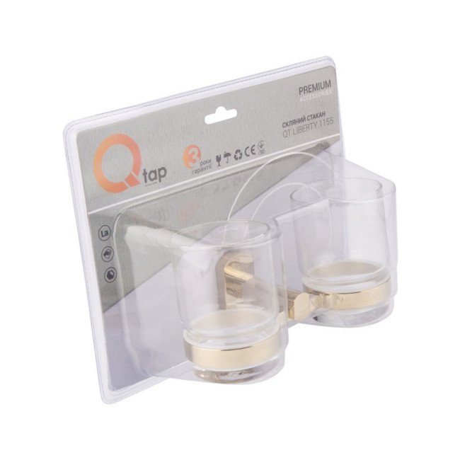 Склянка подвійна Qtap Liberty ORO 1155 Склянка подвійна Qtap Liberty ORO 1155