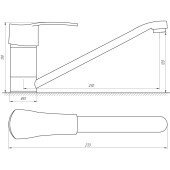 Смеситель для кухни Globus Lux SEVA GLSV-0203