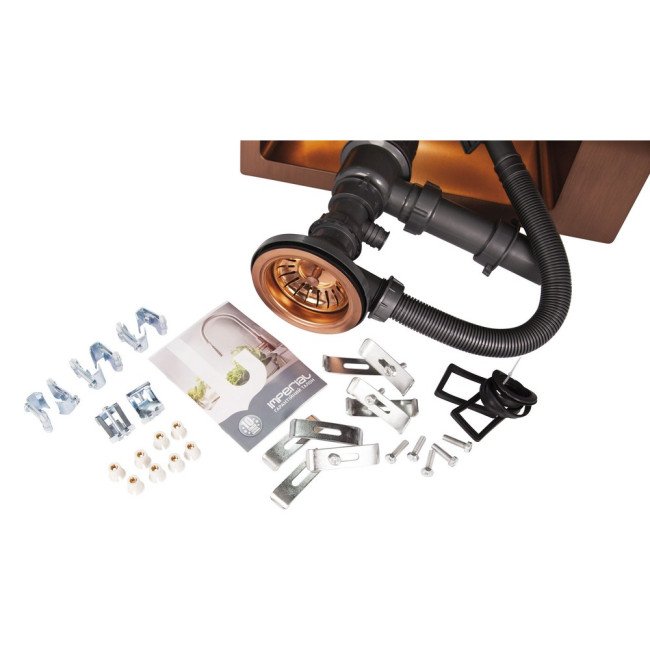 Кухонная мойка Imperial Handmade D5843BR 2.7/1.0 мм (IMPD5843BRPVDH10) Кухонная мойка Imperial Handmade D5843BR 2.7/1.0 мм (IMPD5843BRPVDH10)