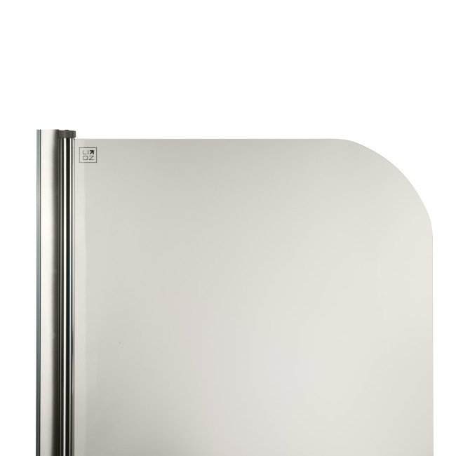 Штора на ванну Lidz Brama SS80x140L.CRM.TR скло прозоре 6 мм, ліва