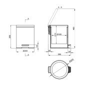 Ведро для мусора Lidz (MCR) 121.21.05 5 л Ведро для мусора Lidz (MCR) 121.21.05 5 л