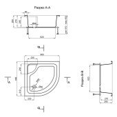 Душовий піддон Lidz Kupala ST80x80x41 Душовий піддон Lidz Kupala ST80x80x41