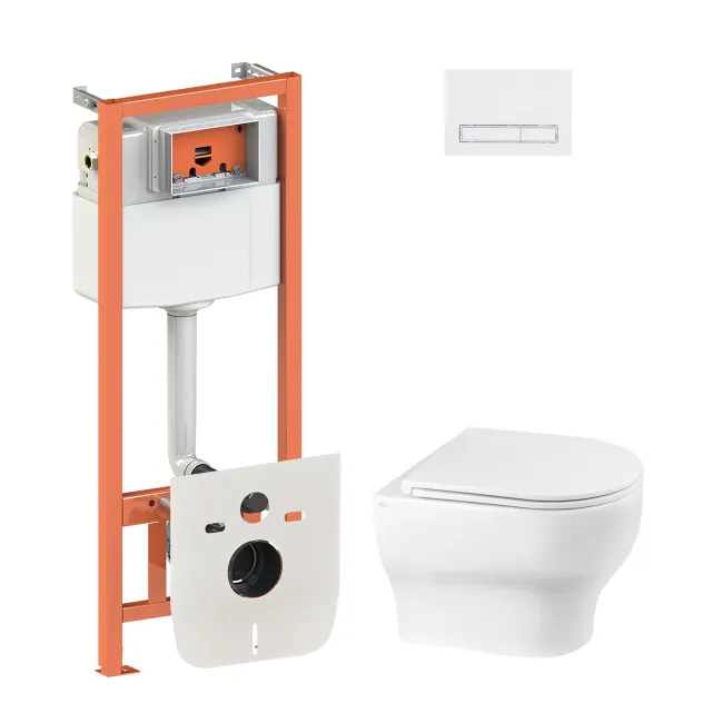 Набор Qtap инсталляция 4 в 1 с панелью смыва Nest (QT0133M425 + QT0111M08V1384W) + унитаз с сиденьем Aries QT0333063ERW Набор Qtap инсталляция 4 в 1 с панелью смыва Nest (QT0133M425 + QT0111M08V1384W) + унитаз с сиденьем Aries QT0333063ERW