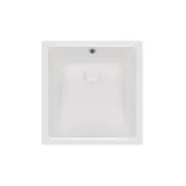 Раковина Qtap Stork 440x340x190 White с донным клапаном QT15116086W