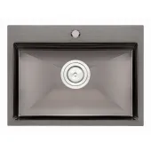 Кухонная мойка Qtap D5843BL 2.7/1.0 мм Black (QTD5843BLPVD10)