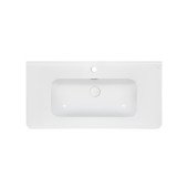 Раковина Qtap Albatross 9H 1000х460х180 White з донним клапаном QT01119100HW