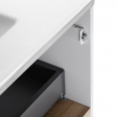 Комплект Qtap Robin 800х580х437 White/Whitish oak тумба підвісна + раковина урізна QT1372TPВ8001WWO