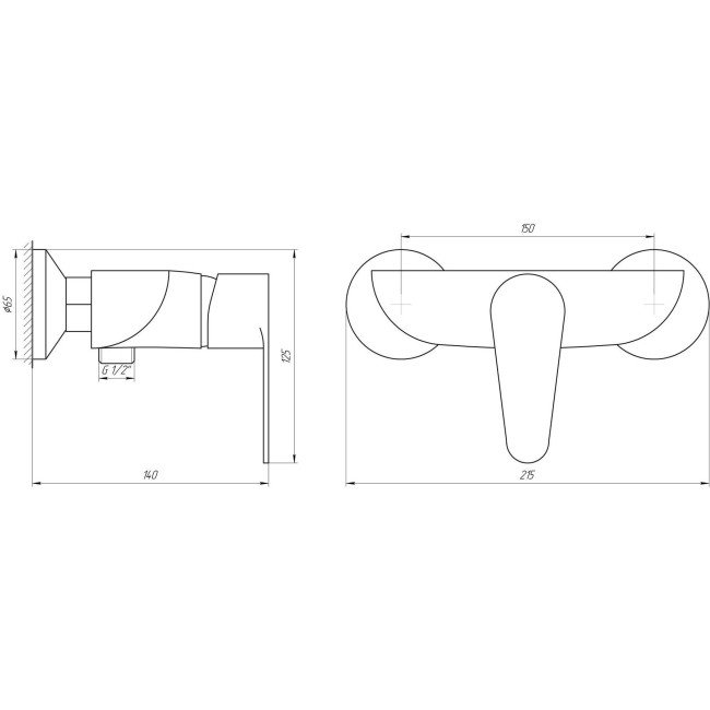 Смеситель для душа DOMINO TORINO DTO-105 Смеситель для душа DOMINO TORINO DTO-105