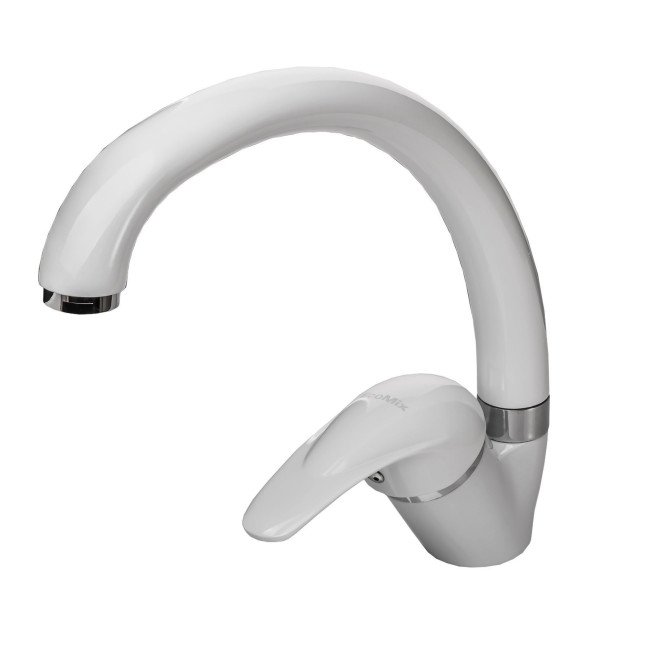 Смеситель для кухни EcoMix GEZ-WHITE-203S