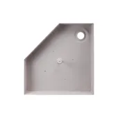 Душова кабіна Lidz Dozorca SC90x90.BLA.LOW.TR, з піддон Diament