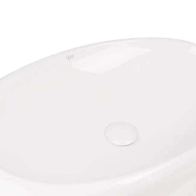Раковина-чаша Qtap Leo 690x435x180 White с донным клапаном QT11111094W