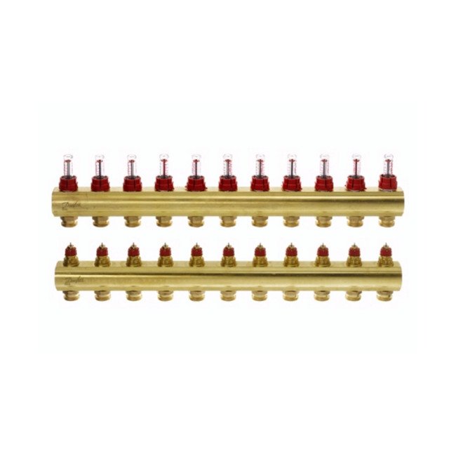 Коллектор с расходомерами Danfoss FHF на 11 выходов (088U0531)