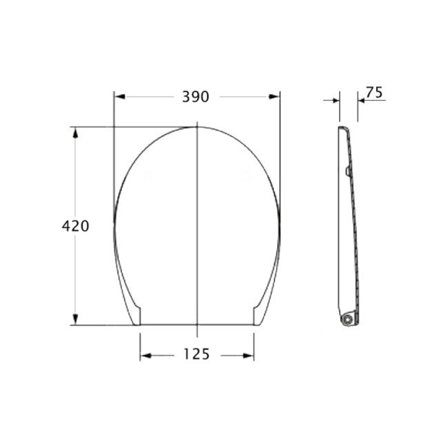 Сидіння для унітаза Azzurra Clas+ CLA1850 2