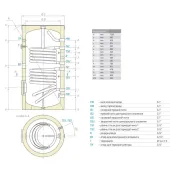 Водонагреватель косвенного нагрева Tesy 200 л (EV75S220060F40TP2) 301407