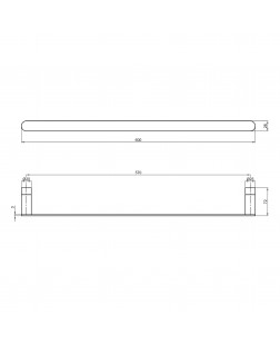 Полотенцедержатель Qtap Drzak 7202103C