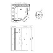 Душевой бокс Lidz Tani SB80x80.SAT.HIGH.GR, стекло тонированное 4 мм без поддона Душевой бокс Lidz Tani SB80x80.SAT.HIGH.GR, стекло тонированное 4 мм без поддона