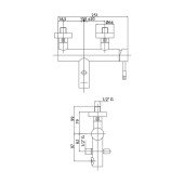 Змішувач для ванни Bianchi Mody VSCMDY2004SKCRM Змішувач для ванни Bianchi Mody VSCMDY2004SKCRM