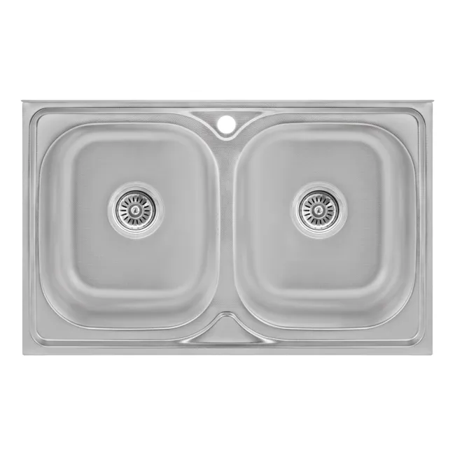 Кухонна мийка з двома чашамиLidz 5080 0,8 мм Decor (LIDZ5080DEC08) Кухонна мийка з двома чашамиLidz 5080 0,8 мм Decor (LIDZ5080DEC08)