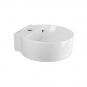 Раковина-чаша Qtap Swan 425х435х195 White с донным клапаном QT1611A005W