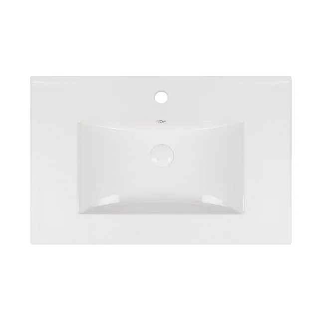 Комплект Qtap Taurus 700х580х437 Whitish oak тумба підвісна + раковина урізна QT2472TPT703WO