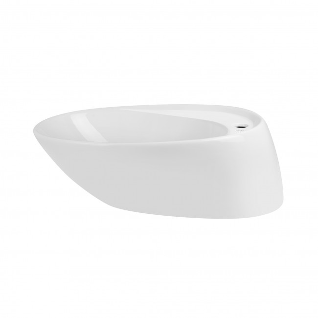 Раковина-чаша Qtap Scorpio 590х380х190 White с донным клапаном QT14111037W