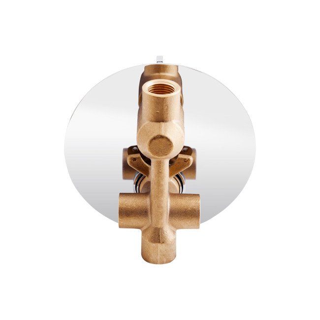 Смеситель скрытого монтажа для душа Qtap Kralovice 6229103GC на два потребителя Смеситель скрытого монтажа для душа Qtap Kralovice 6229103GC на два потребителя