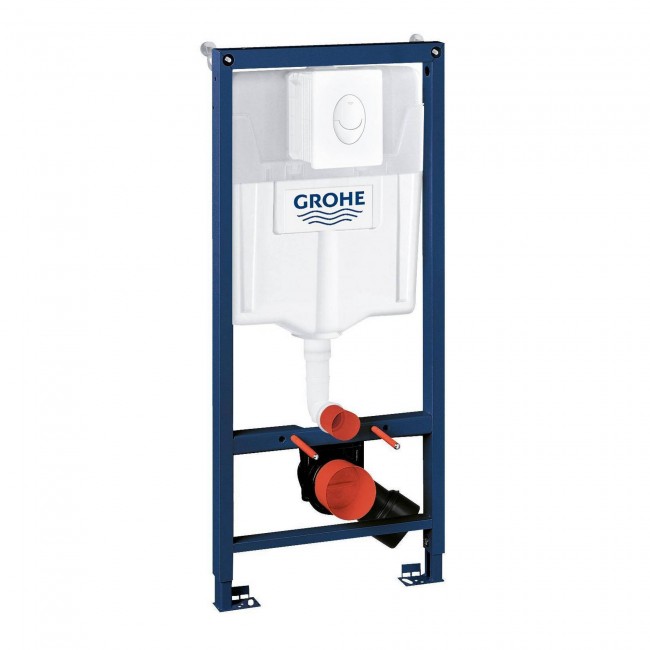 Набор инсталляция 4 в 1 Grohe Rapid SL 38722001 + унитаз с сиденьем Qtap Crow QT05335170W