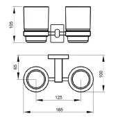 Склянка подвійна GF (BLB)S-2608