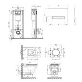 Набор Qtap инсталляция 4 в 1 с панелью смыва Nest (QT0133M425 + QT0111V1107GB) + унитаз с сиденьем Scorpio QT1433053ERMB Набор Qtap инсталляция 4 в 1 с панелью смыва Nest (QT0133M425 + QT0111V1107GB) + унитаз с сиденьем Scorpio QT1433053ERMB