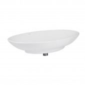 Раковина-чаша Qtap Dove 680х420х120 White с донным клапаном QT0611K160W