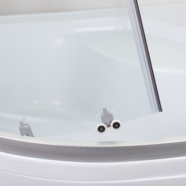 Душевая кабина Lidz Latwa SC90x90.SAT.HIGH.TR, стекло прозрачное 4 мм