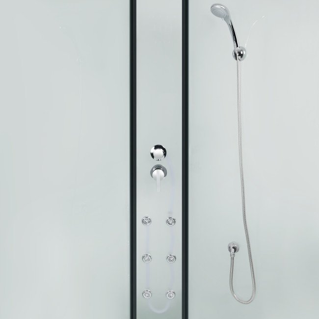 Гідромасажний бокс Lidz Majatek SBM90x90.BLA.HIGH.TR, з піддоном з панеллю Kupala Гідромасажний бокс Lidz Majatek SBM90x90.BLA.HIGH.TR, з піддоном з панеллю Kupala