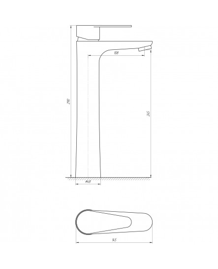 Змішувач для умивальника Globus Lux MAIN SM-201