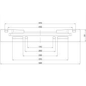 Кронштейн для кріплення водонагрівача Tesy 510x81x3 мм Кронштейн для кріплення водонагрівача Tesy 510x81x3 мм