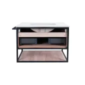 Комплект Qtap Taurus 800х580х437 Whitish oak тумба підвісна + раковина урізна